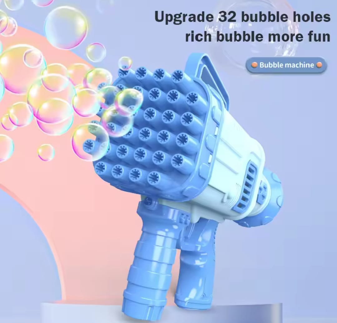 32 Holes Bubble Gun with Bubble liquid