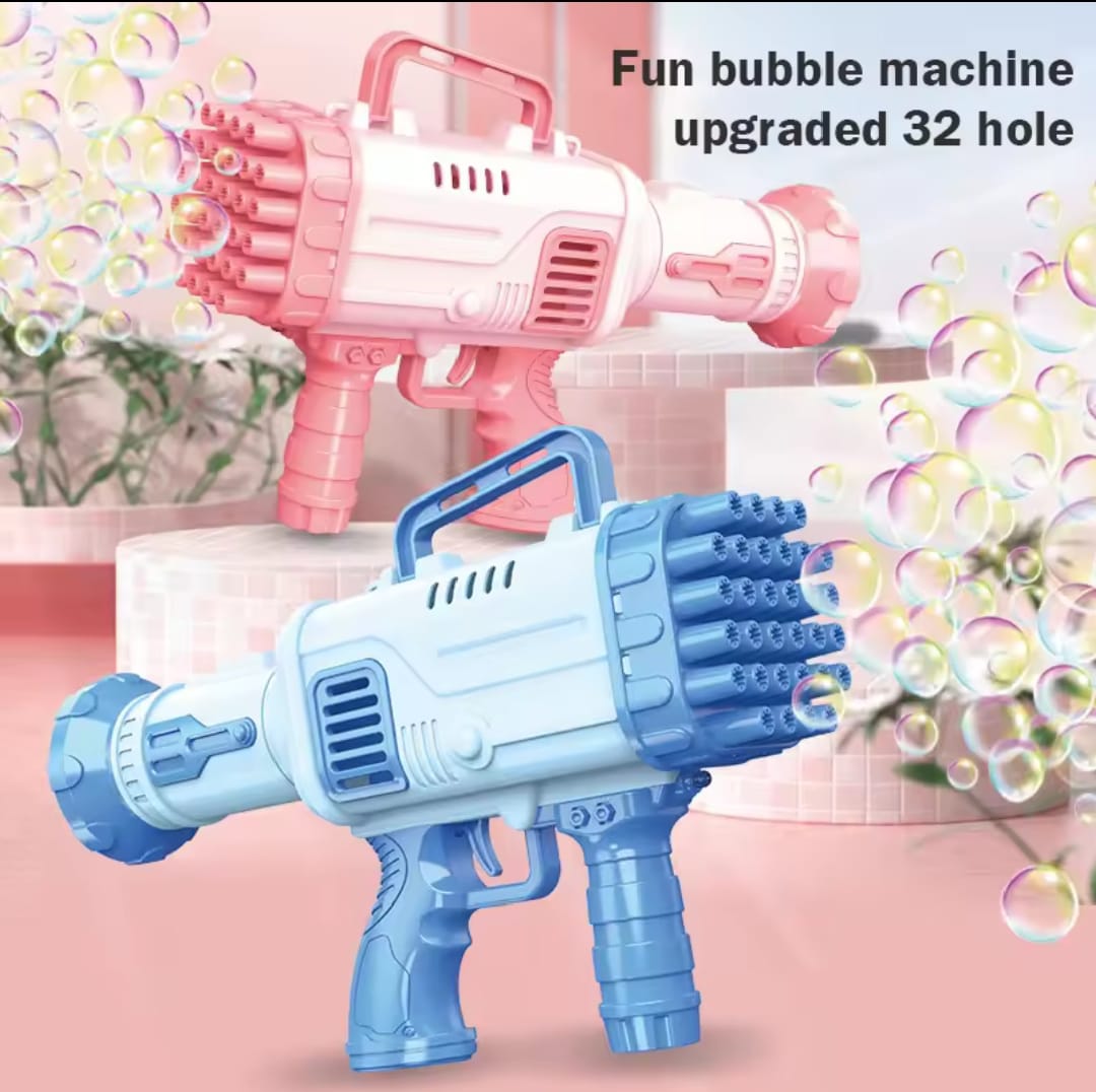 32 Holes Bubble Gun with Bubble liquid