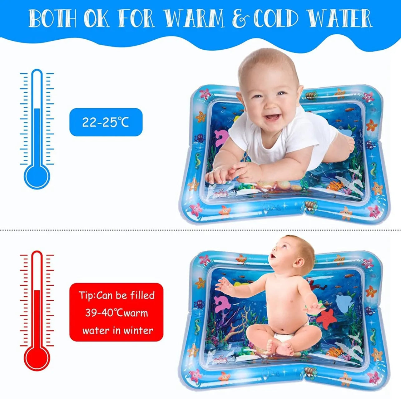 Baby Water Play Mat Tummy