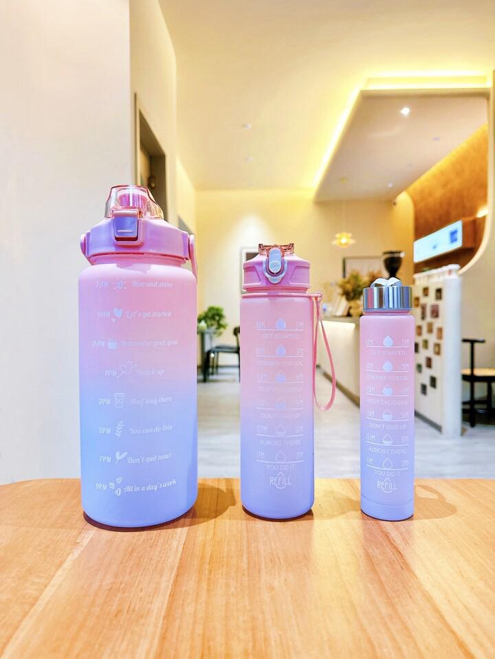 3 In 1 Gradient Water Bottles