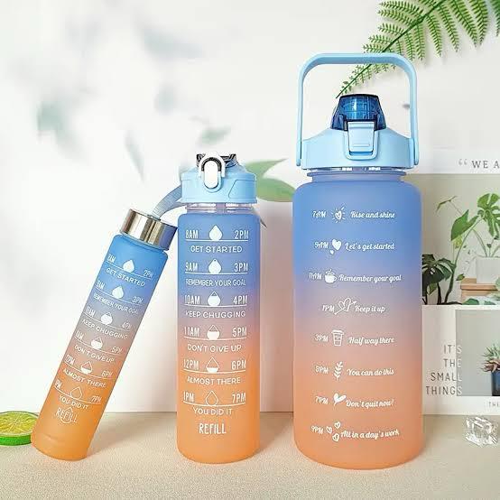 3 In 1 Gradient Water Bottles