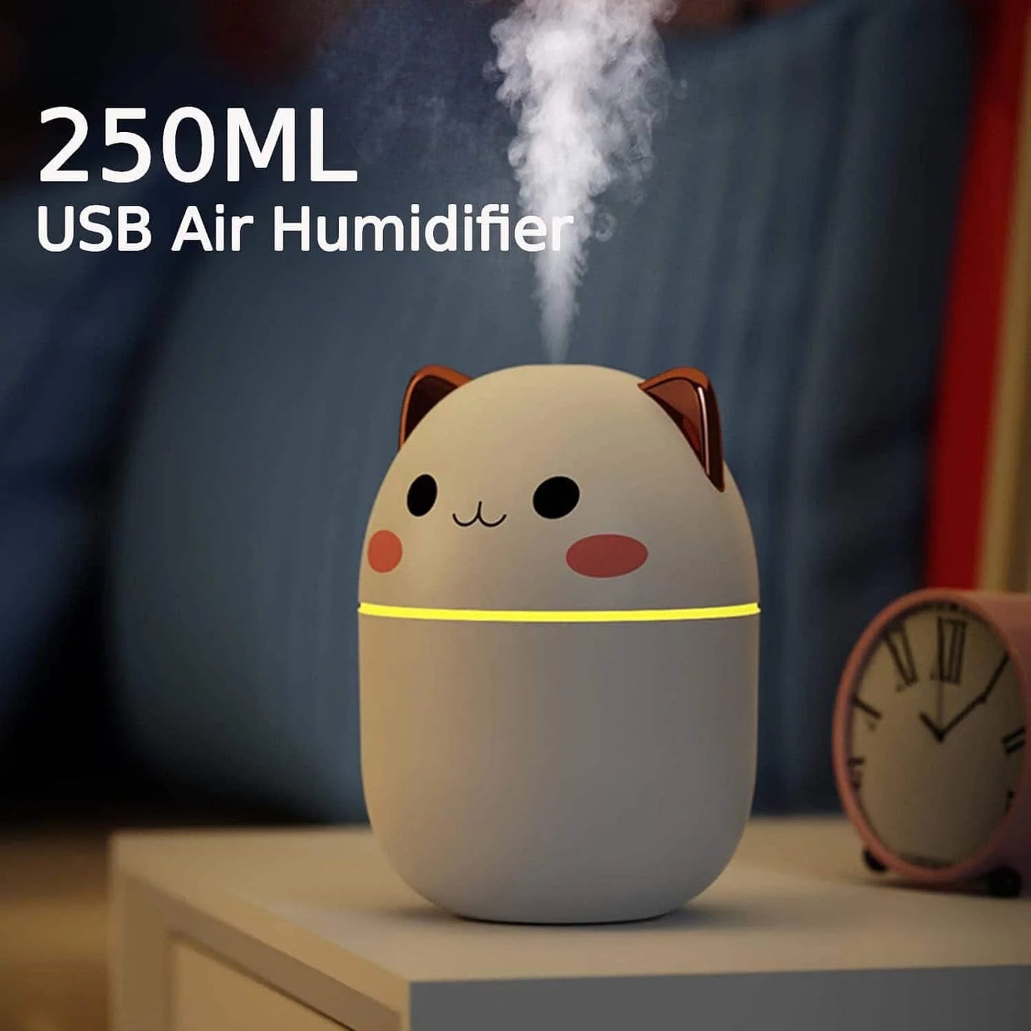 Adorable USB Air Humidifier With Lights And Fan