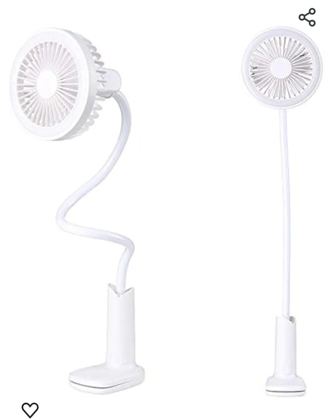 Portable USB Fan with LED Light Cooler