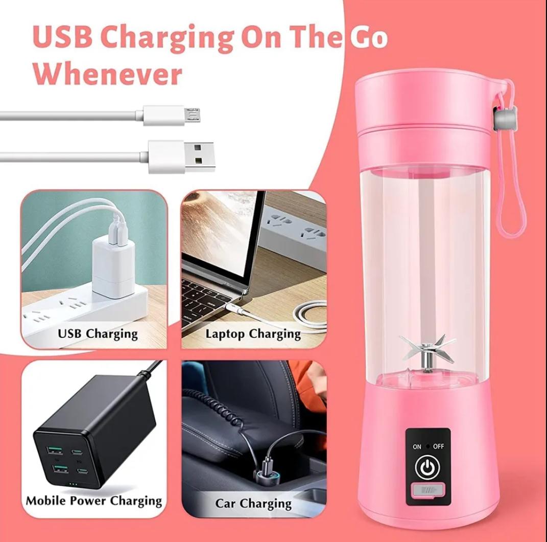 6 Blade Portable USB Rechargable Juicer Blender