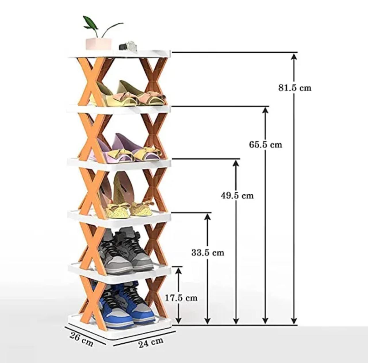 X Shoe Rack 5 Layers