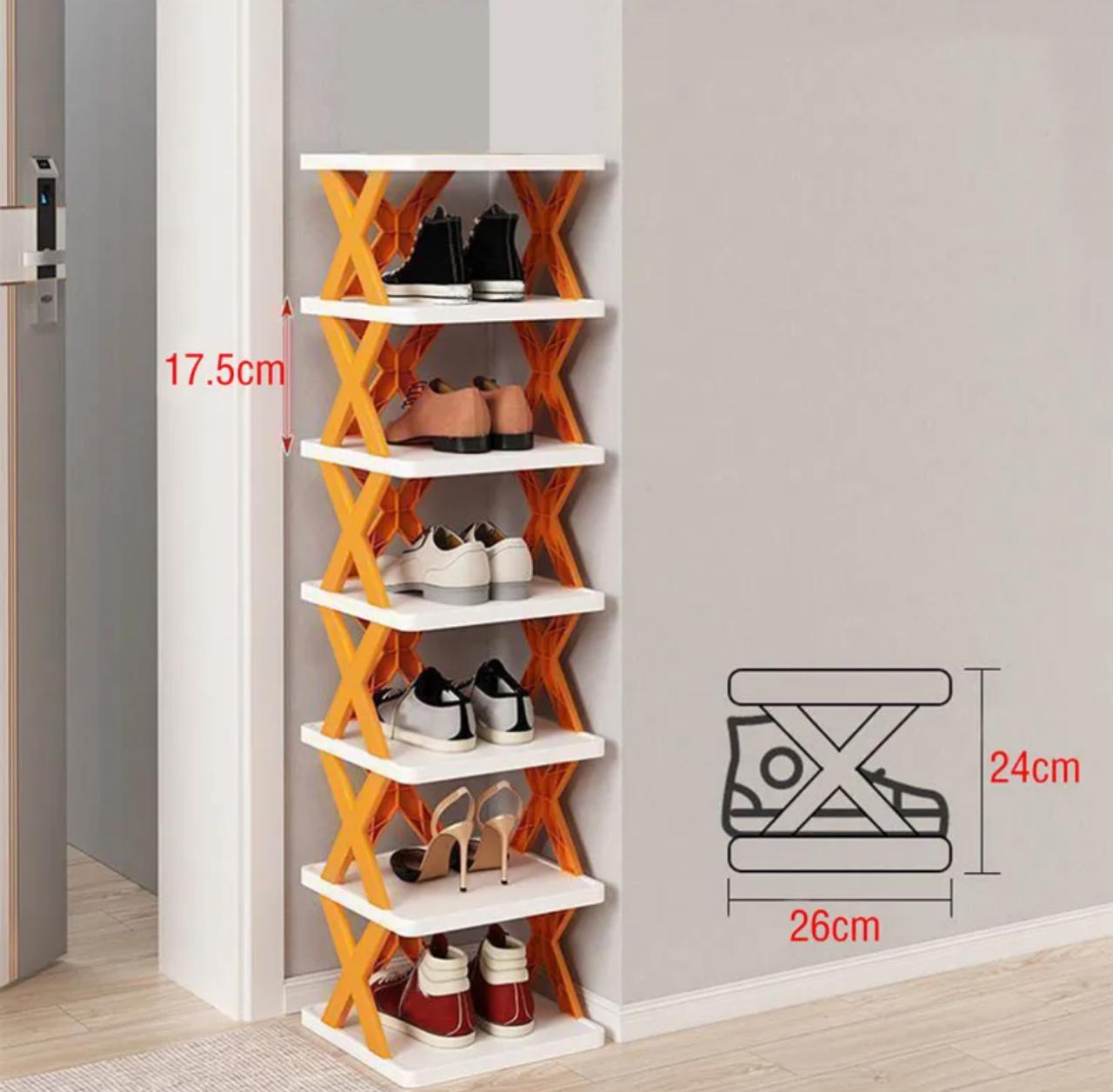 X Shoe Rack 5 Layers