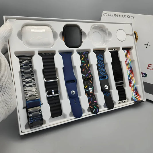 i20 Ultra 3Max Suit Smart Watch (10 in1 set)