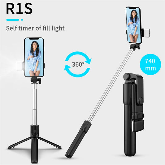 R1S Adjustable 3 In 1 Multifunctional Selfie Stick / Tripod